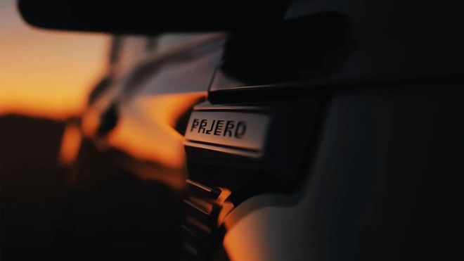 Mitsubishi Pajero đời mới nhá hàng nhiều hình ảnh ‘hot’ trước giờ G: Tên xe dập chìm trên khe gió hông, dải LED nhiều tầng nổi khối - Ảnh 4.