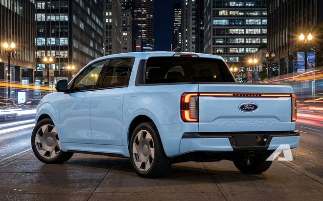Ford đem loạt b&aacute;n tải điện &lsquo;gi&aacute; rẻ&rsquo; mới chạy c&ocirc;ng khai tr&ecirc;n đường: Gương nhỏ, c&aacute;nh gi&oacute; lớn, kh&ocirc;ng gian ngồi rộng hơn cả Toyota RAV4 - Ảnh 6.
