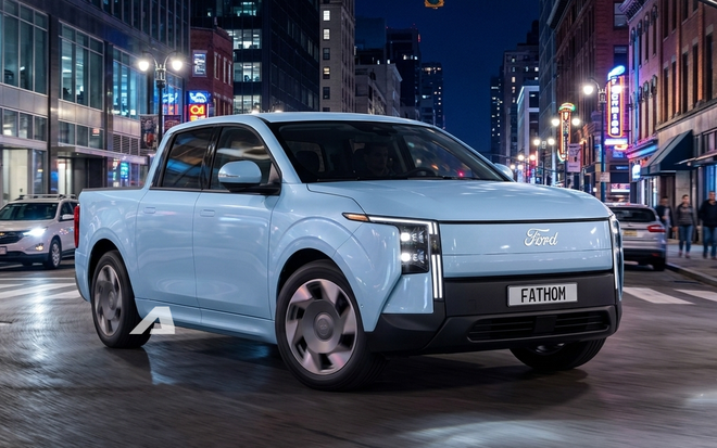Ford đem loạt b&aacute;n tải điện &lsquo;gi&aacute; rẻ&rsquo; mới chạy c&ocirc;ng khai tr&ecirc;n đường: Gương nhỏ, c&aacute;nh gi&oacute; lớn, kh&ocirc;ng gian ngồi rộng hơn cả Toyota RAV4 - Ảnh 5.