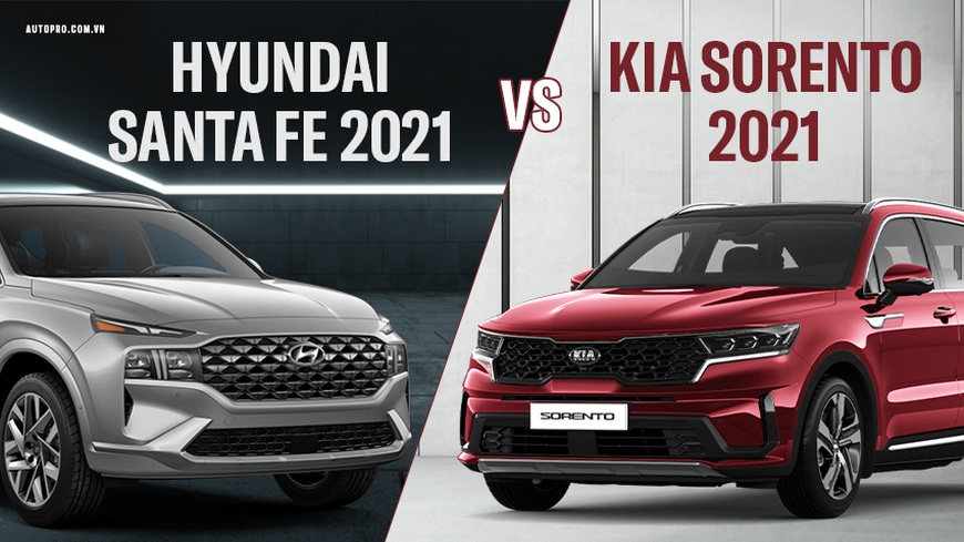 Hyundai Santa Fe 2021 đấu Kia Sorento 2021 giá tầm 1,3 tỷ đồng: Cạnh tranh khốc liệt từng trang bị nhỏ