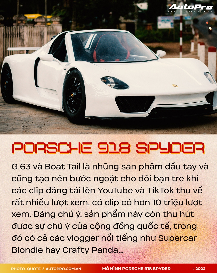 Đôi bạn 9X Tây Nguyên làm mô hình Porsche 918 Spyder được Supercar Blondie hâm mộ: ‘Sẽ chơi lớn để bạn bè quốc tế phải trầm trồ’ - Ảnh 3.