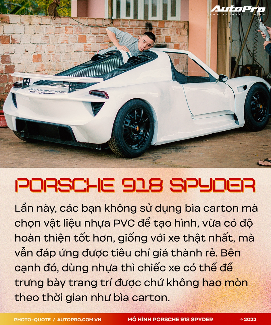 Đôi bạn 9X Tây Nguyên làm mô hình Porsche 918 Spyder được Supercar Blondie hâm mộ: ‘Sẽ chơi lớn để bạn bè quốc tế phải trầm trồ’ - Ảnh 5.