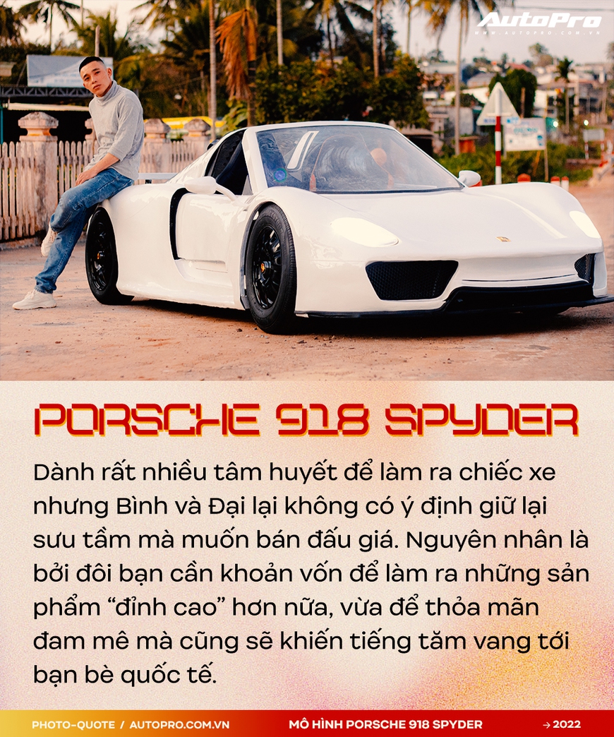 Đôi bạn 9X Tây Nguyên làm mô hình Porsche 918 Spyder được Supercar Blondie hâm mộ: ‘Sẽ chơi lớn để bạn bè quốc tế phải trầm trồ’ - Ảnh 8.