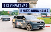 5 chiếc VinFast VF 9 xuyên 5 nước Đông Nam Á: 'Khởi đầu dù vỡ lốp, vướng thủ tục nhưng không nản lòng'