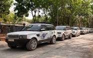 Dàn Range Rover của ông Đặng Lê Nguyên Vũ vượt cả trăm km ‘bụi đỏ’ khắc nghiệt ở Tây Nguyên tới điểm cực Ngã ba Đông Dương