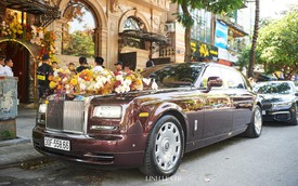 Doanh nhân Đỗ Vinh Quang rước Đỗ Mỹ Linh bằng xe Rolls-Royce ở lễ cưới