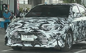 Toyota Vios 2023 thế hệ tiếp theo lộ ảnh mới tại Thái Lan trước khi ra mắt tháng 8