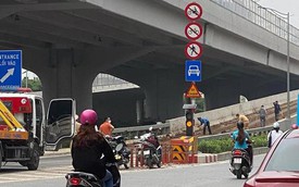 CSGT Hà Nội truy tìm xe tải làm rơi bùn đất ngập đường Phạm Văn Đồng