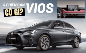 Bóc tách 4 phiên bản Toyota Vios 2023: Thay đổi toàn diện, ngập công nghệ nhưng vẫn có điểm 'cải lùi'