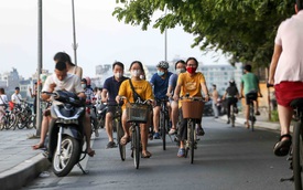 Hà Nội nghiên cứu thí điểm làn đường dành riêng cho xe đạp