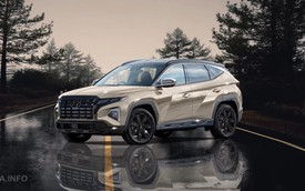 Hyundai Tucson 2024 lần đầu lộ diện: Ra mắt trong năm nay, tăng sức đấu Kia Sportage và Mazda CX-5