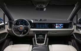 Porsche Cayenne 2024 hé lộ nội thất ấn tượng chưa từng có: Thêm màn hình cho ghế phụ, có chi tiết như Taycan
