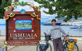 Chàng trai 19 tuổi đạp xe qua 14 nước trong hơn 500 ngày