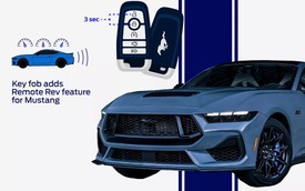 Ford Mustang 2024 trang bị tính năng nẹt pô từ xa, chủ xe muốn thể hiện với đám đông chỉ cần ngồi một chỗ bấm chìa khóa