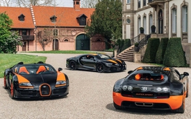 Đại gia mang 3 chiếc Bugatti lập kỷ lục thế giới đến trụ sở hãng và được đón tiếp theo cách đặc biệt