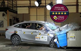Toyota Vios 2023 đạt chuẩn an toàn 5 sao Asean NCAP
