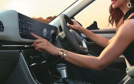 Hyundai Creta 2024 lộ rõ nét nội thất qua loạt ảnh mới: Táp lô khác biệt, màn hình cong tràn kính như trên xe sang