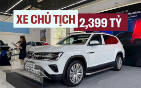 VW Teramont President về đại lý: Giá 2,4 tỷ đồng, hàng 2 ghế 'chủ tịch', có ADAS, giới hạn 88 xe trong năm 2024