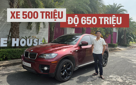 Mua BMW X6 cũ chỉ 500 triệu, chi tới 650 triệu nâng cấp, chủ xe tiết lộ lý do sẵn sàng chịu chơi: 'Đã có Audi A7 nhưng lái không sướng bằng'