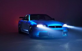 Xế cổ Nissan GT-R R34 được phục chế thành siêu xe