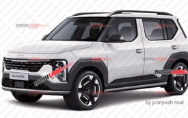 SUV mới của Kia lần đầu lộ ảnh chính thức: Dáng như MPV, lớn hơn Sonet, có ghế ngồi ‘sáng tạo’