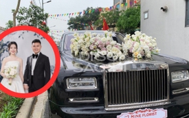Cận cảnh xe hoa 14 tỷ Quang Hải dùng để đón cô dâu Chu Thanh Huyền