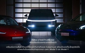 Lộ hình ảnh xe bán tải điện Tesla Cybertruck đến Thái Lan bằng máy bay