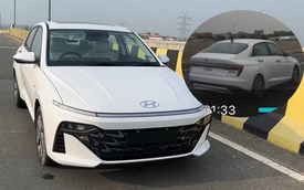 Hyundai Accent 2024 lộ diện không che chắn trên đường phố Việt Nam: Dự kiến ra mắt tháng này, dễ tiếp tục làm vua doanh số