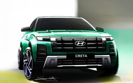 Hyundai Creta điện lộ nội thất hiện đại, chưa rõ ngày ra mắt