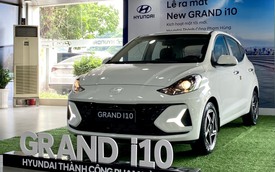 Ảnh thực tế Hyundai Grand i10 1.2AT hatchback giá 435 triệu đồng: Thấp hơn bản sedan 20 triệu đồng nhưng có ga tự động và đèn LED