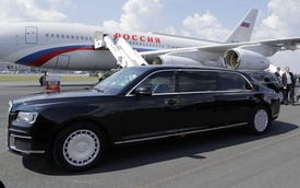 Cận cảnh chiếc limousine bọc thép thường được Tổng thống Putin mang theo khi công du nước ngoài