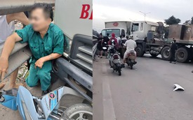 Người đàn ông đau đớn mắc kẹt giữa ô tô và hộ lan sau tai nạn liên hoàn ở Hà Nội: Nhân chứng kể nguồn cơn