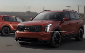 Chưa kịp ra mắt Việt Nam, Kia Telluride đã lộ đời mới trên đường: Thiết kế giống xe điện, có thể thêm hybrid