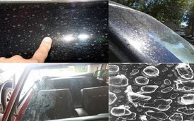 Mẹo tẩy đốm nước bám trên xe sau khi đi mưa