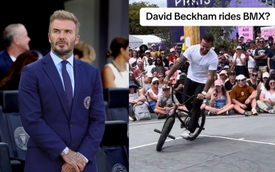 Video David Beckham biểu diễn xe đạp địa hình ngoạn mục gây sốt, thực hư thế nào?