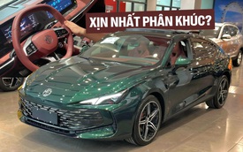 Lộ nội, ngoại thất MG7 tại đại lý trước ra mắt: Màn hình lớn có tiếng Việt, loa Bose, cửa nóc panorama, có ADAS cạnh tranh K5, Mazda6