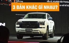 3 bản Mitsubishi Triton 2024 chênh nhau tới 269 triệu đồng và bảng so sánh dưới đây sẽ chỉ ra điểm khác biệt