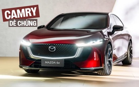 Mazda 6e ra mắt: Thiết kế khác hẳn Mazda6, nội thất ‘cận sang’, chạy 555km/sạc, mở bán cuối năm đấu Camry