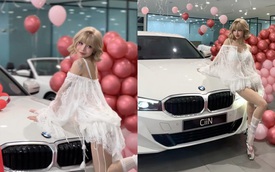 Tậu BMW 320i Sport Line giá gần 1,6 tỷ đồng, TikToker CiiN Bùi Thảo Ly được CĐM vội 'xin vía mua xe'