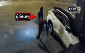 Cô gái xách cái ghế đến cạnh 1 chiếc ô tô rồi trèo lên, chuyện xảy ra sau đó khiến ai cũng ngỡ ngàng