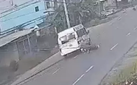Cụ bà sang đường bị xe khách tông tử vong
