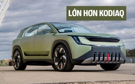 SUV Skoda 7 chỗ mới để lộ thiết kế có điểm giống BMW, động cơ điện, có thể chạy 600km/sạc