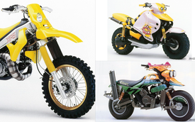 Hơn 30 năm trước Suzuki đã từng làm ra những chiếc xe máy 'siêu nhân' dẫn động hai cầu như ô tô