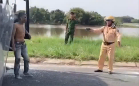 [Video] Nghẹt thở phút khống chế lái xe tải 'ngáo đá', lạng lách, cầm dao cố thủ ở Tây Ninh
