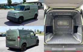 Lộ ảnh không che khoang chở hàng VinFast EC Van: Dung tích 2.600 lít, tải trọng 600kg, không có cửa lùa