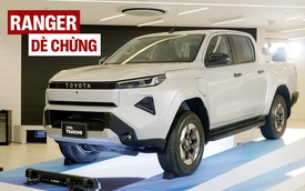 Toyota Hilux 2026 có ảnh thực tế rõ nét: Thiết kế góc cạnh hơn, nội thất như Prado, tùy chọn động cơ diesel và điện đấu Ranger