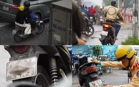 Muôn kiểu chiêu trò che biển né ‘mắt thần’ AI trên đường phố Hà Nội