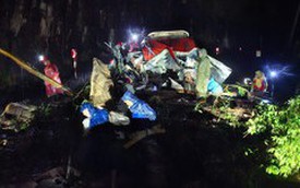 Sạt lở trên đèo Khánh Lê đè bẹp xe khách, ít nhất 6 người tử vong