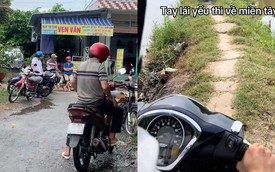 Nhìn cảnh này mới biết tại sao phụ nữ miền Tây 10 người hết 7 người không biết chạy xe máy