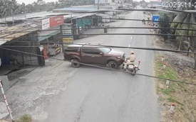 Truy tìm tài xế ô tô bán tải tông CSGT rồi bỏ trốn